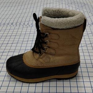 Sorel Caribou II Boots 8 Tan/Black NL1000-280 Hunting Duck